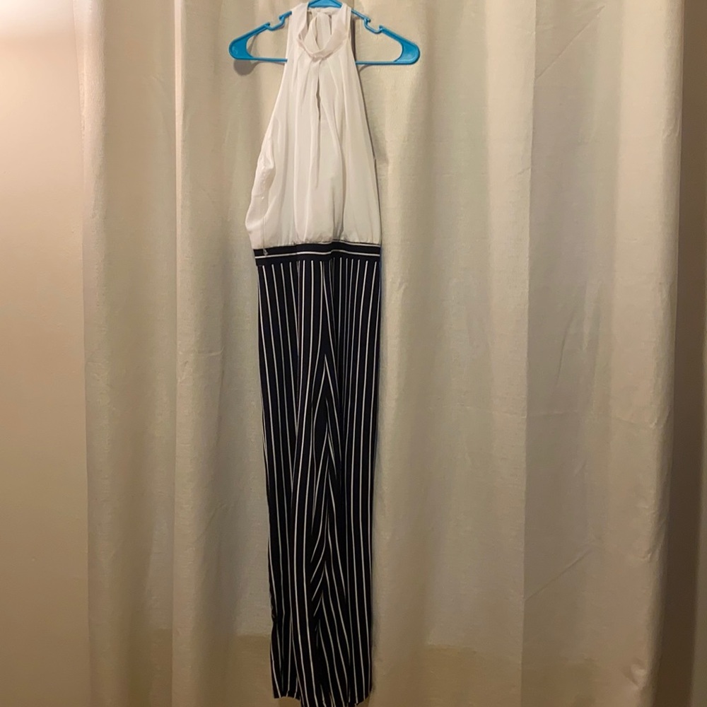 Black and white jumpsuit